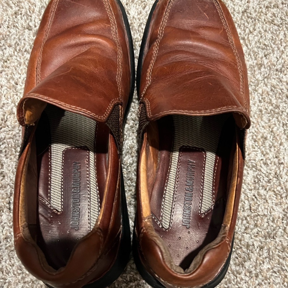 Johnston & Murphy Brown Leather Slip On